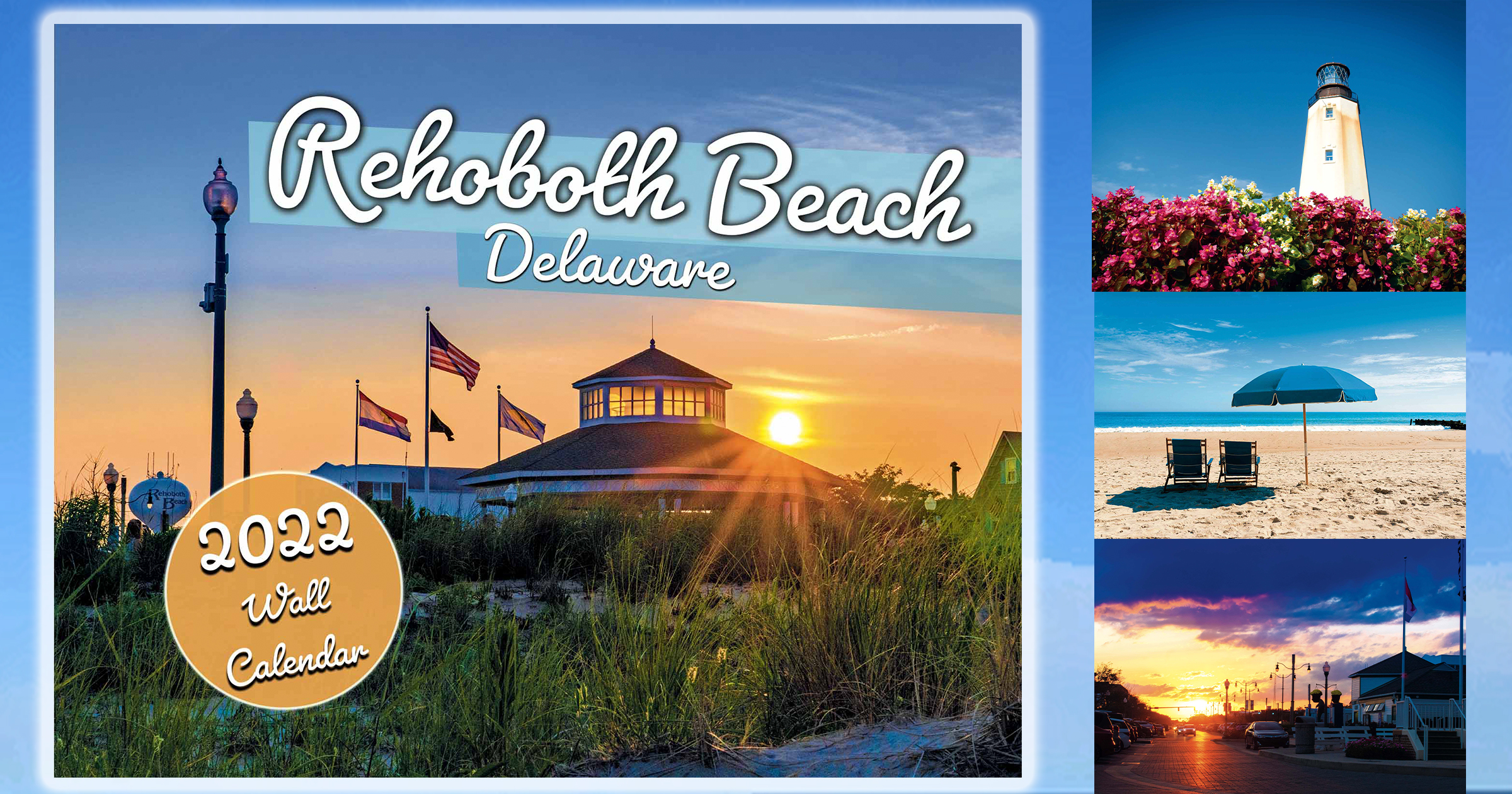 Rehoboth Beach Delaware (De) 2022 Wall Calendar – Beach Day Gifts & More